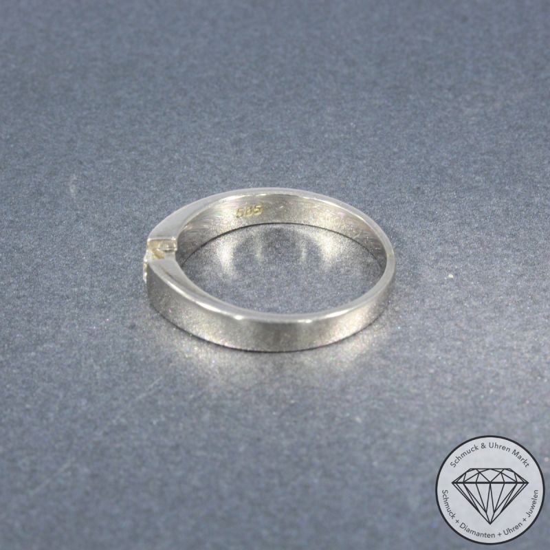 Wert 1190 € CHRIST Solitär Brillant Ring in 585er 14 K Weißgold - 101606