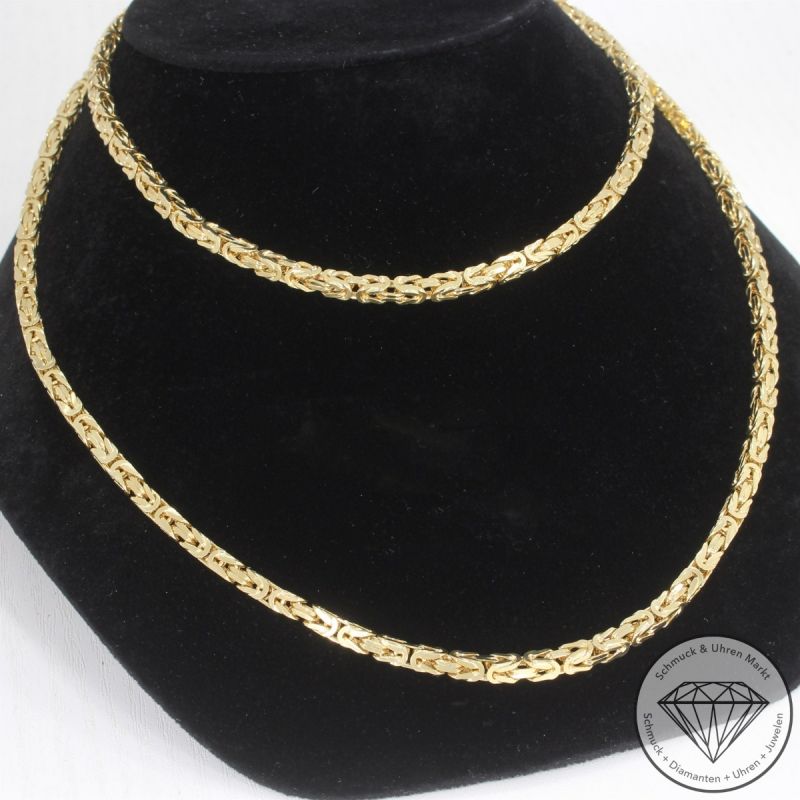 Wert 19390 € Königs Kette (72,3 Gramm) in 750er 18 K Gelbgold - 101652