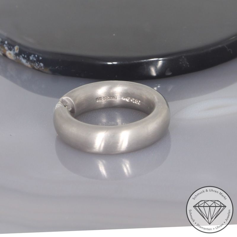 Wert 7500 € Niessing Solitär Brillant Ring (ca. 0,50 carat) in 750er 18 K Weißgold - 101680
