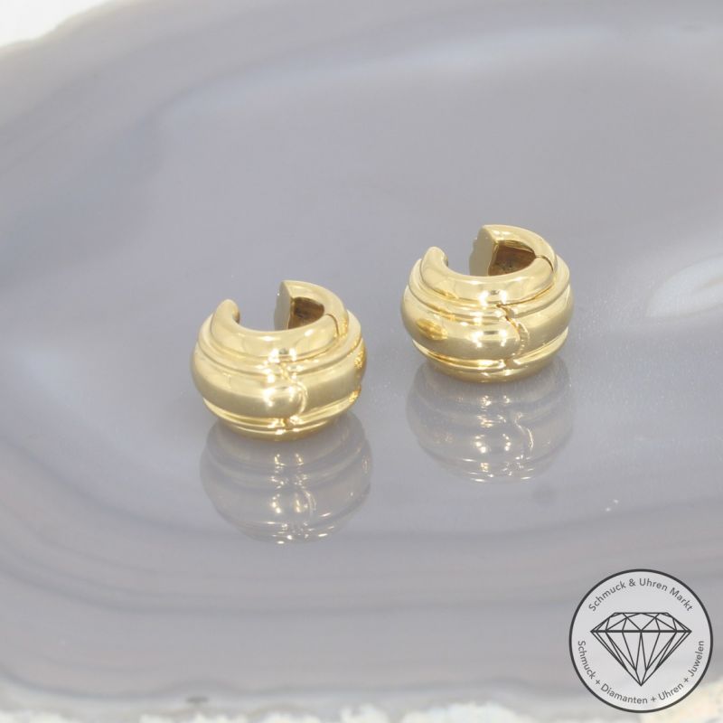 Wert 2790 € Ohrringe Creolen in 750er 18 K Gelbgold - 101708