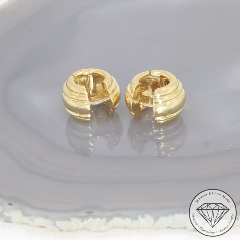 Wert 2790 € Ohrringe Creolen in 750er 18 K Gelbgold - 101708
