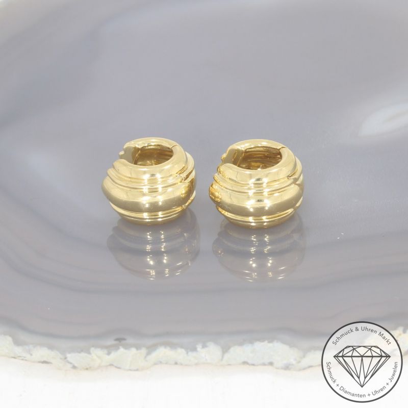 Wert 2790 € Ohrringe Creolen in 750er 18 K Gelbgold - 101708