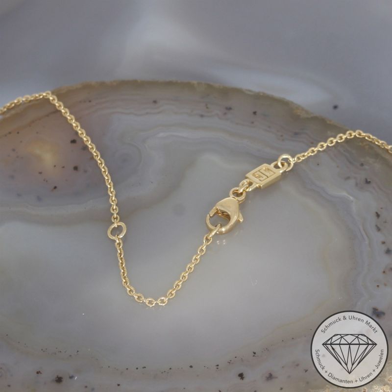 Brillant Bergkristall Anhänger mit Kette JETTE JOOP 750er/18 Karat Gelb Gold Länge 43,5 und 46,5 cm – 101714