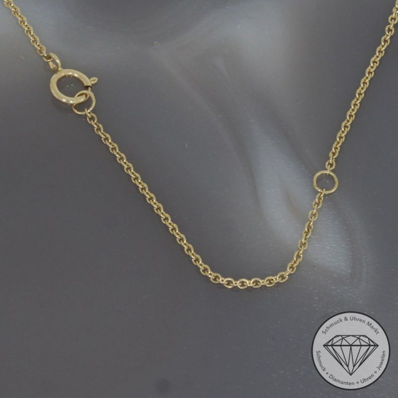 Wert 2290 € Brillant Anhänger & Kette (0,30 carat) in 585er 14 K Gelbgold - H1866