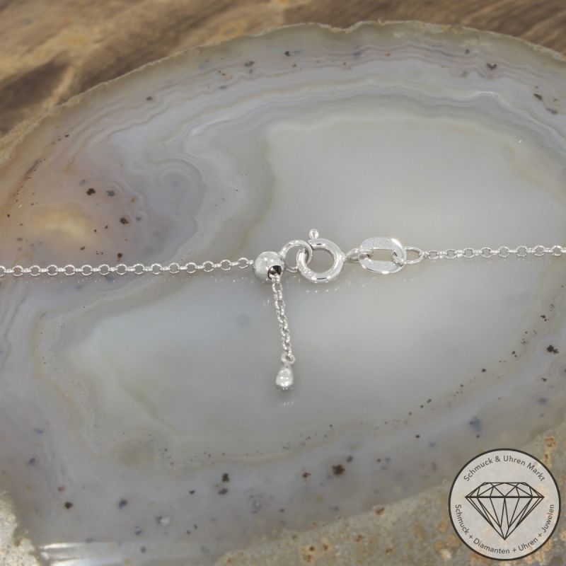 Wert 1750 € Brillant Perl Collier in 750er 18 K Weißgold - 101783