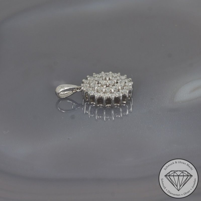 Wert 2390 € Brillant Anhänger (0,95 carat) in 750er 18 K Weißgold - 101794