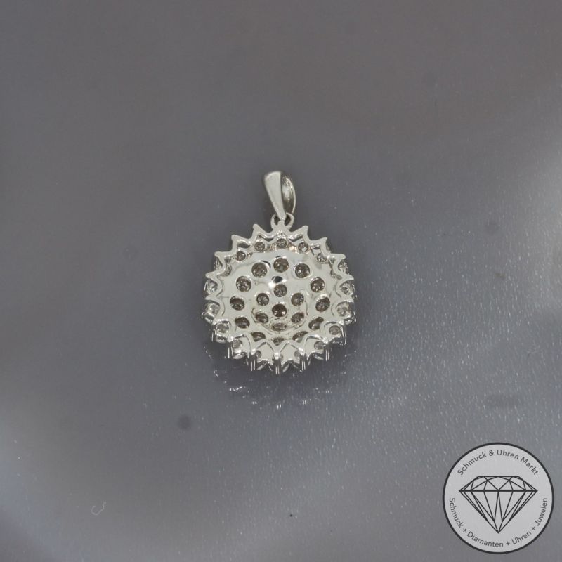 Wert 2390 € Brillant Anhänger (0,95 carat) in 750er 18 K Weißgold - 101794