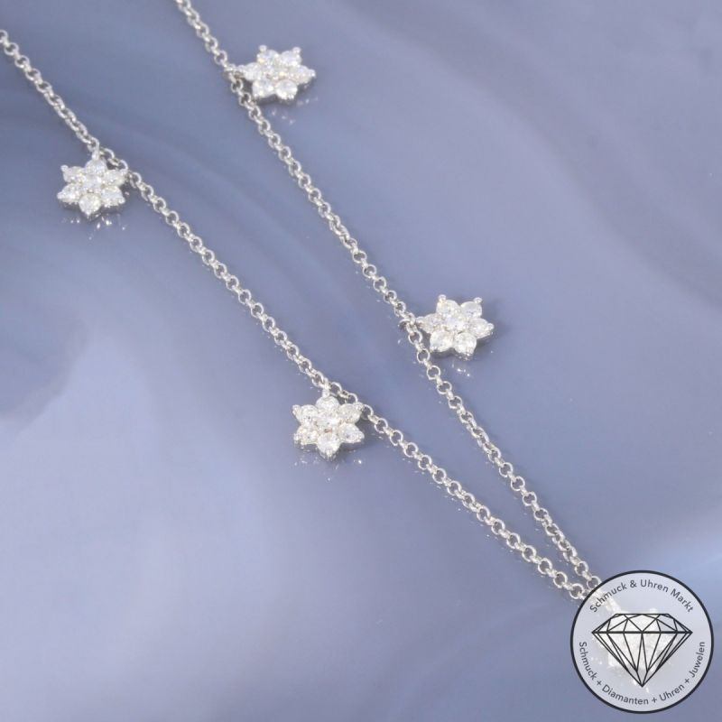 Wert 2990 € Brillant Collier (0,70 carat) in 750er 18 K Weißgold - 101796