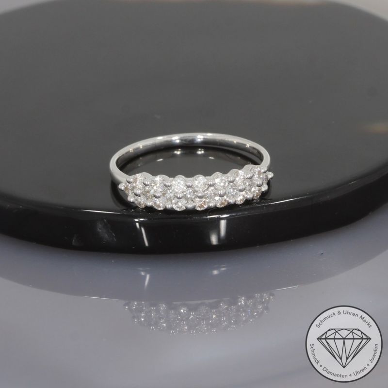 Wert 1650 € Brillant Diamant Ring in 750er 18 K Weißgold - 101864