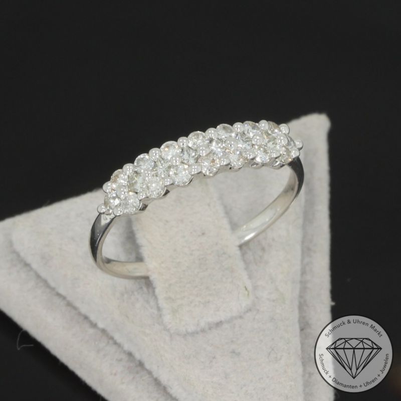 Wert 1650 € Brillant Diamant Ring in 750er 18 K Weißgold - 101864