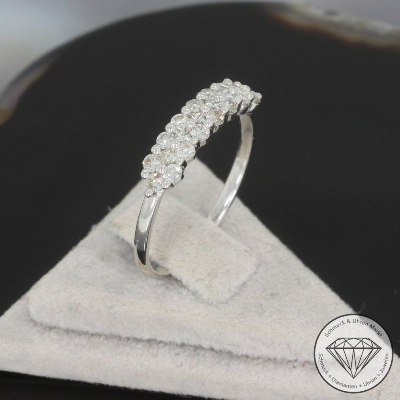 Wert 1650 € Brillant Diamant Ring in 750er 18 K Weißgold - 101864