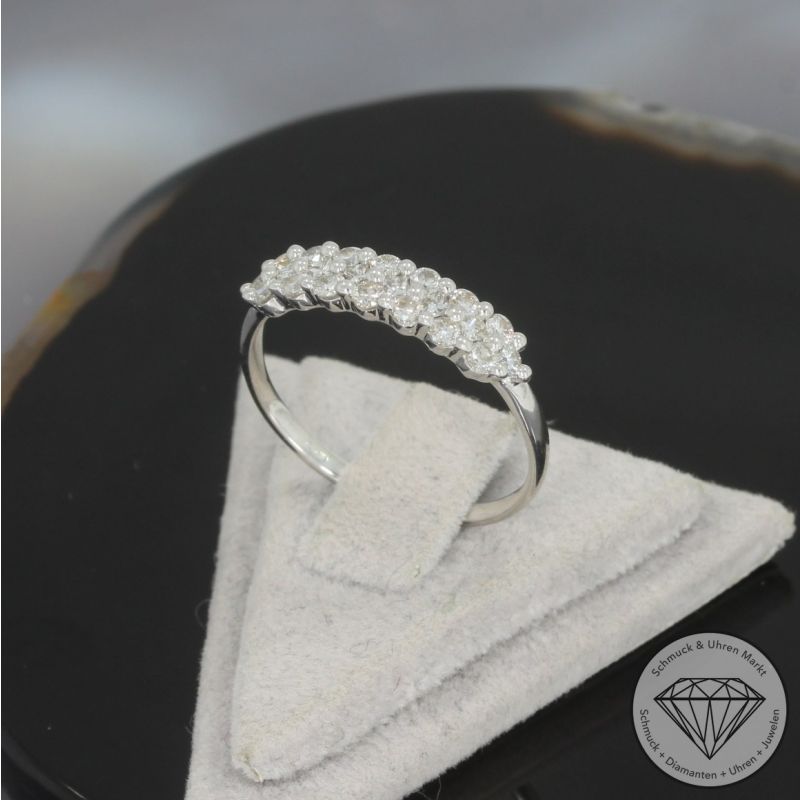 Wert 1650 € Brillant Diamant Ring in 750er 18 K Weißgold - 101864
