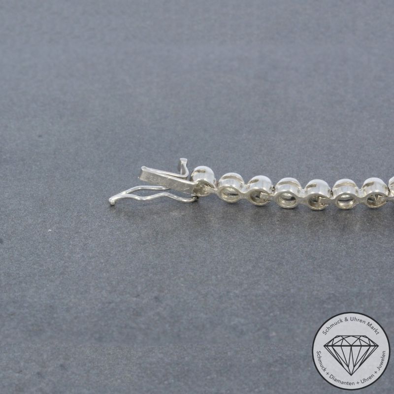 Wert 8900 € Bicolor Diamant Saphir Collier in 585er 14 K Gold - 101898