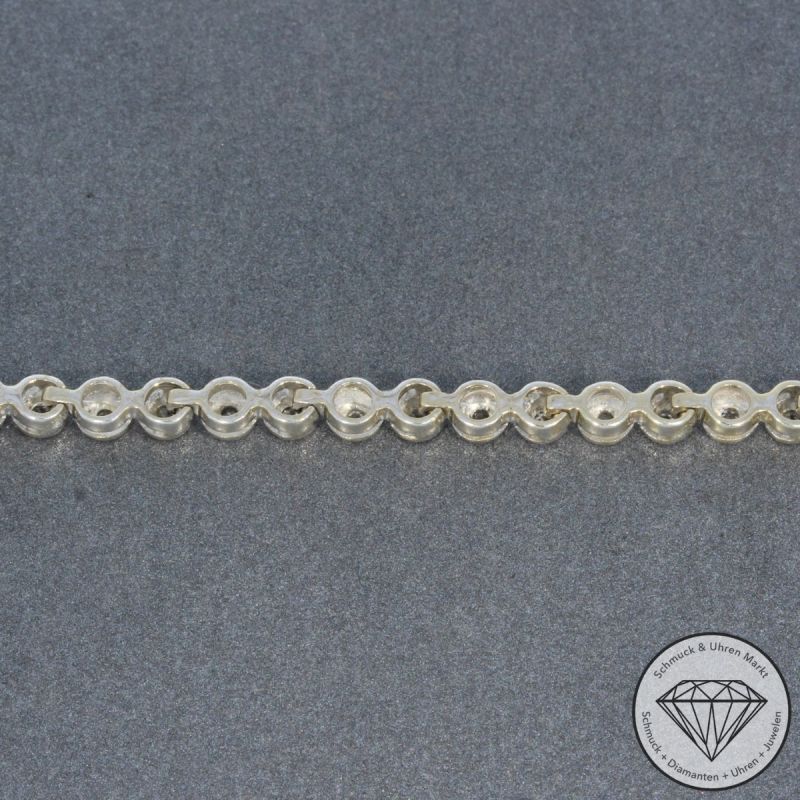 Wert 8900 € Bicolor Diamant Saphir Collier in 585er 14 K Gold - 101898