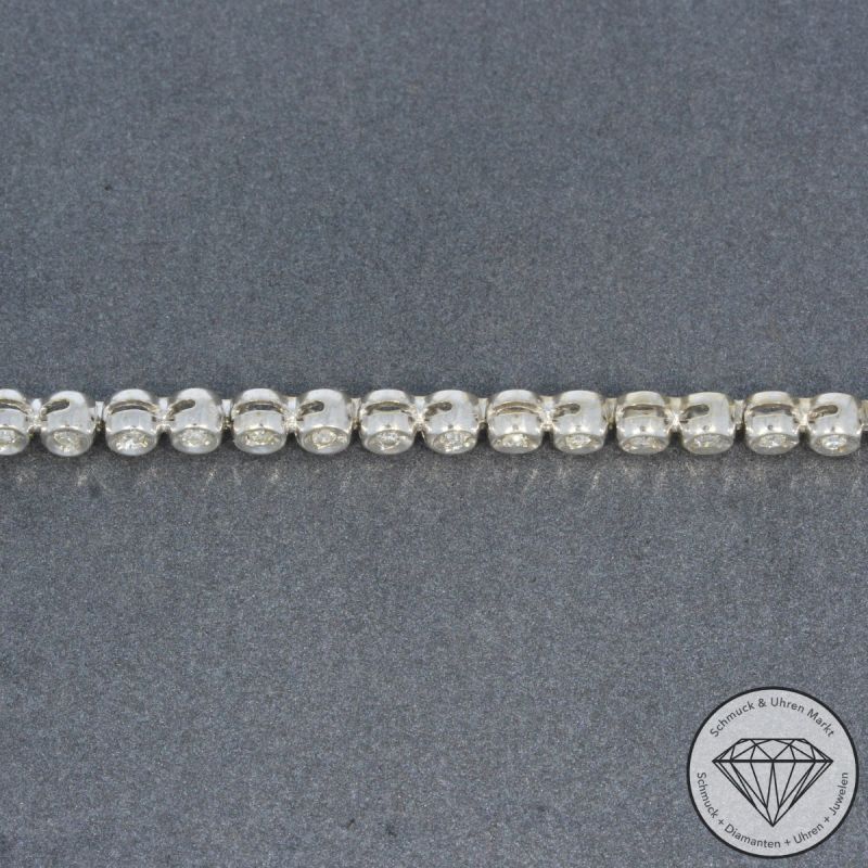 Wert 8900 € Bicolor Diamant Saphir Collier in 585er 14 K Gold - 101898