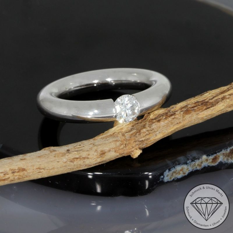 Wert 5250 € Solitär Brillant Ring (ca. 0,50 carat) in 950er Platin - 101905