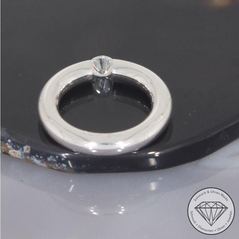 Wert 5250 € Solitär Brillant Ring (ca. 0,50 carat) in 950er Platin - 101905