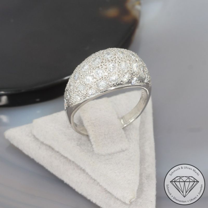 Wert 5800 € Brillant Ring (ca. 1,08 carat) in 585er 14 K Weißgold - 101930