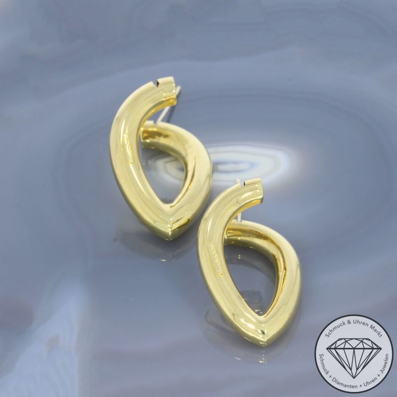 Wert 2600 € Pesavento Creolen in 750er 18 K Gelbgold - 102038