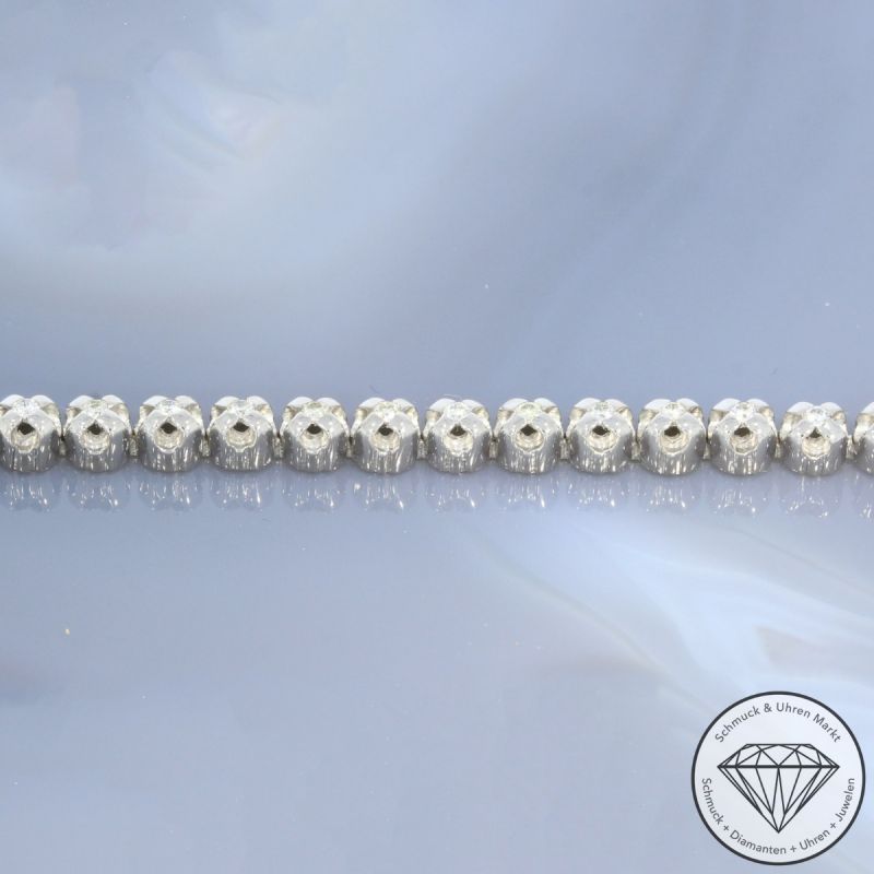 Wert 6750 € Brillant Tennis Armband (ca. 0,88 carat) in 750er 18 K Weißgold - 102274