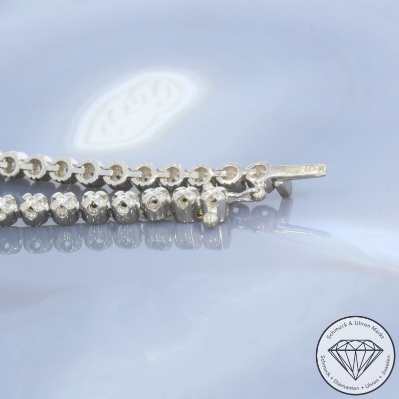 Wert 6750 € Brillant Tennis Armband (ca. 0,88 carat) in 750er 18 K Weißgold - 102274
