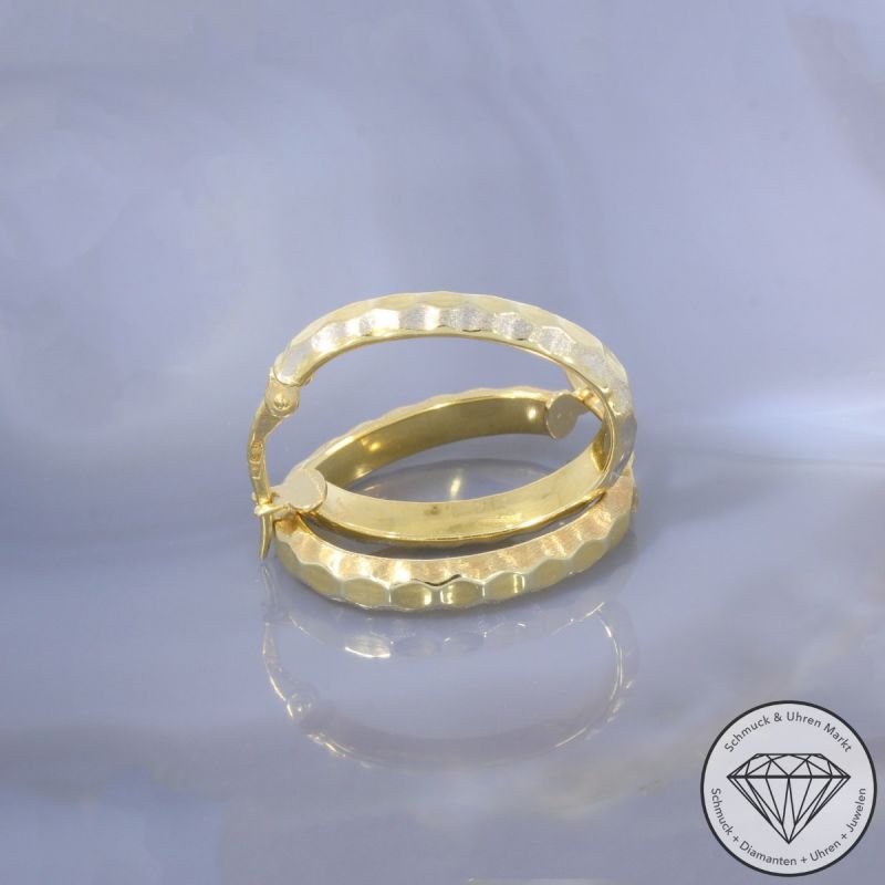 Wert 650 € Creolen in 585er 14 K Gelbgold - 102382