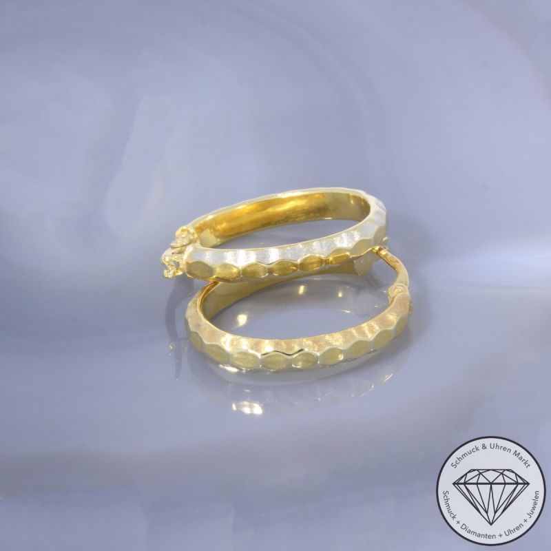 Wert 650 € Creolen in 585er 14 K Gelbgold - 102382