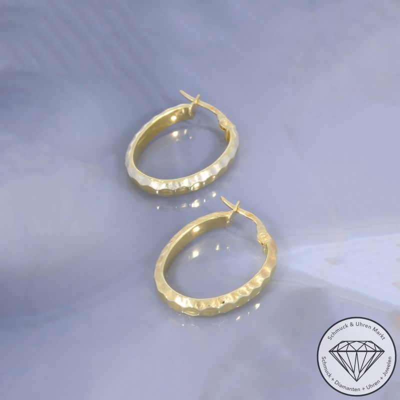 Wert 650 € Creolen in 585er 14 K Gelbgold - 102382
