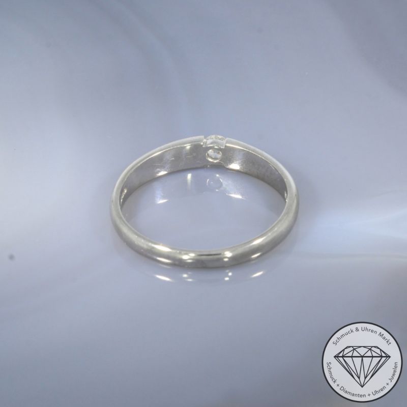 Wert 890 € CHRIST Solitär Brillant Ring (ca. 0,10 carat) in 585er 14 K Weißgold - 102556