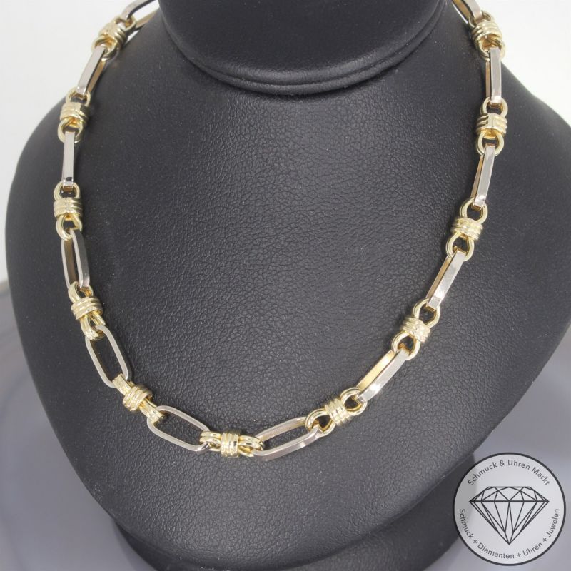 Wert 6190 € Bicolor Kette (28,1 Gramm) in 585er 14 K Gold - 102634