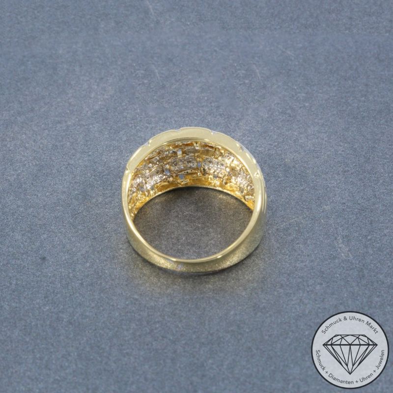 Wert 1890 € Diamant Ring (ca. 0,20 carat) in 585er 14 K Gelbgold - 102947