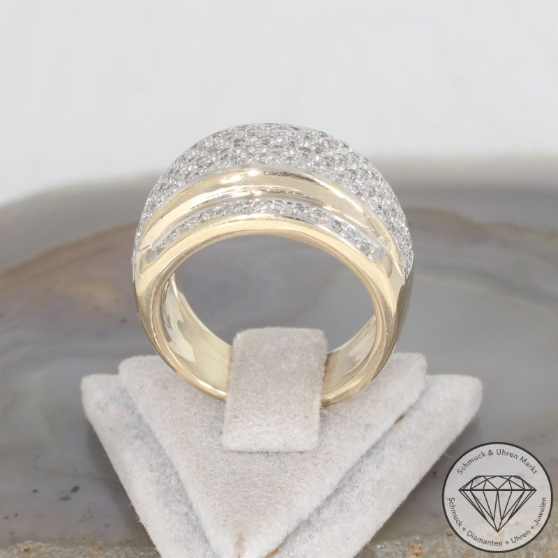 Wert 6690 € Brillant Ring (ca. 1,50 carat) in 585er 14 K Gelbgold - 103040