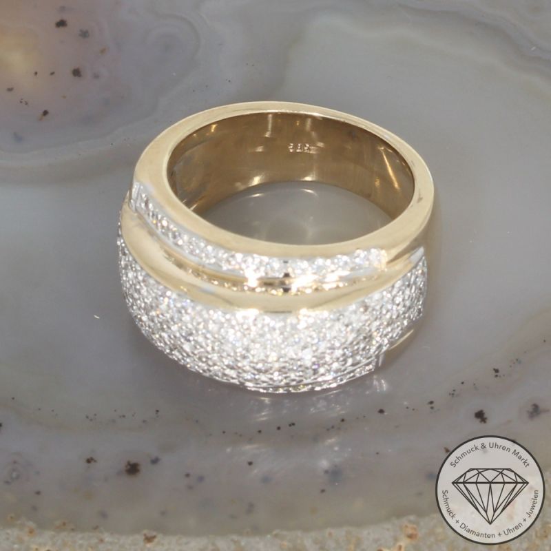 Wert 6690 € Brillant Ring (ca. 1,50 carat) in 585er 14 K Gelbgold - 103040