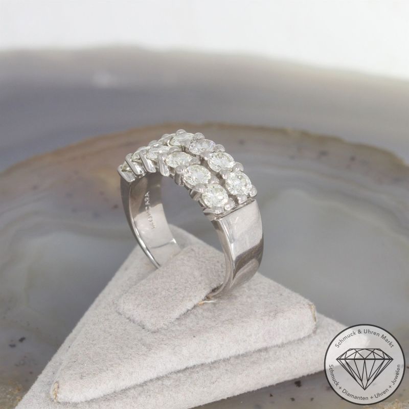 Wert 5900 € MONCARA Brillant Ring (ca. 1,50 carat) in 585er 14 K Weißgold - 103044