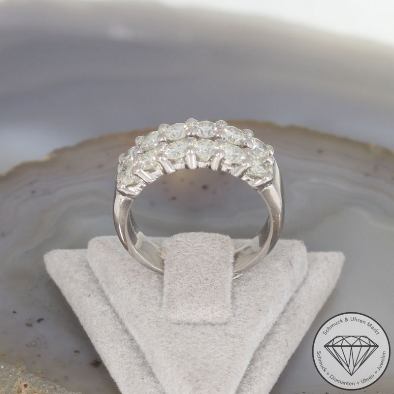 Wert 5900 € MONCARA Brillant Ring (ca. 1,50 carat) in 585er 14 K Weißgold - 103044