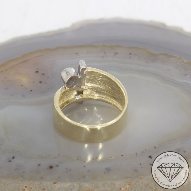Wert 2590 € Solitär Brillant Ring 585er/14 Karat Gelb Gold Größe 54 – 103046
