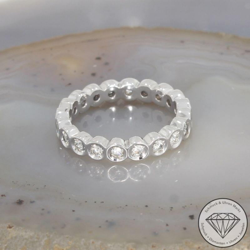 Wert 2690 € Moncara Memory Brillant Ring in 585er 14 K Weißgold - 103052