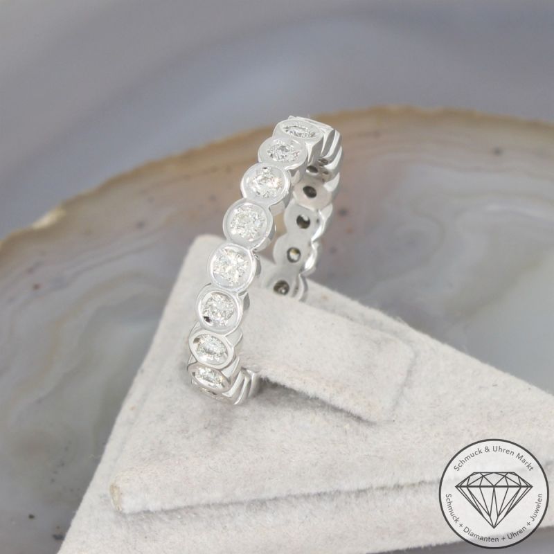 Wert 2690 € Moncara Memory Brillant Ring in 585er 14 K Weißgold - 103052