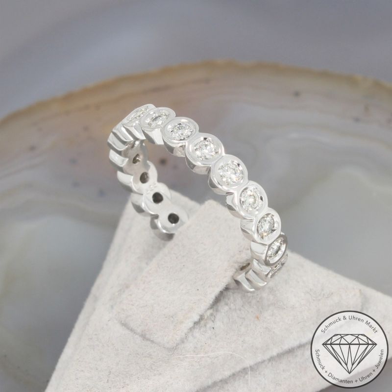 Wert 2690 € Moncara Memory Brillant Ring in 585er 14 K Weißgold - 103052