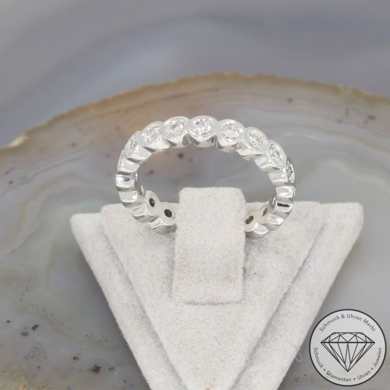 Wert 2690 € Moncara Memory Brillant Ring in 585er 14 K Weißgold - 103052