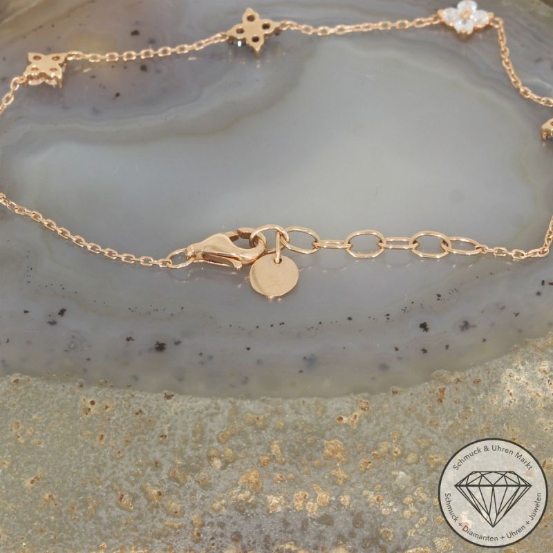 Wert 2650 € Brillant Diamant Armband in 750er 18 K Rosegold - 103168