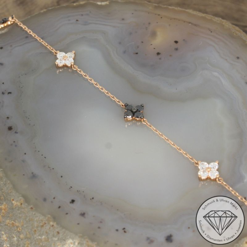 Wert 2650 € Brillant Diamant Armband in 750er 18 K Rosegold - 103168