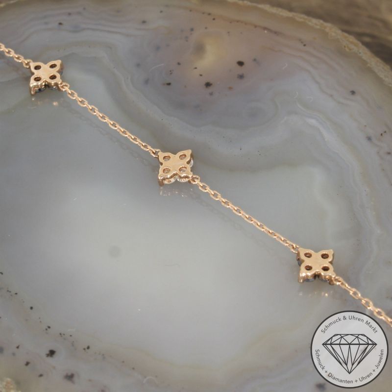 Wert 2650 € Brillant Diamant Armband in 750er 18 K Rosegold - 103168