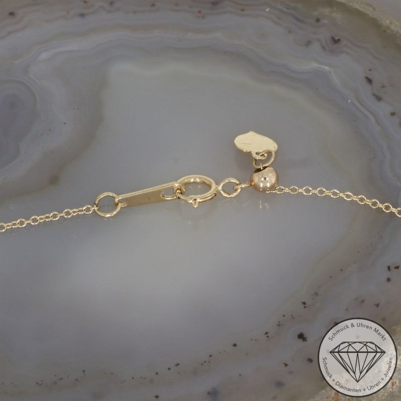 Wert 2990 € Solitär Diamant Collier (0,30 carat) in 750er 18 K Gelbgold - H1923