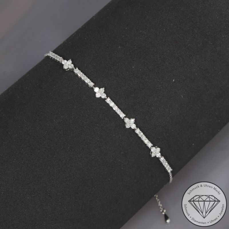 Wert 1990 € Brillant Armband (0,50 carat) in 750er 18 K Weißgold - 103244
