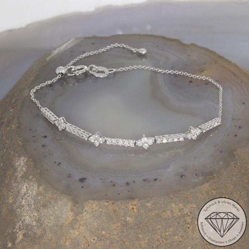 Wert 1990 € Brillant Armband (0,50 carat) in 750er 18 K Weißgold - 103244