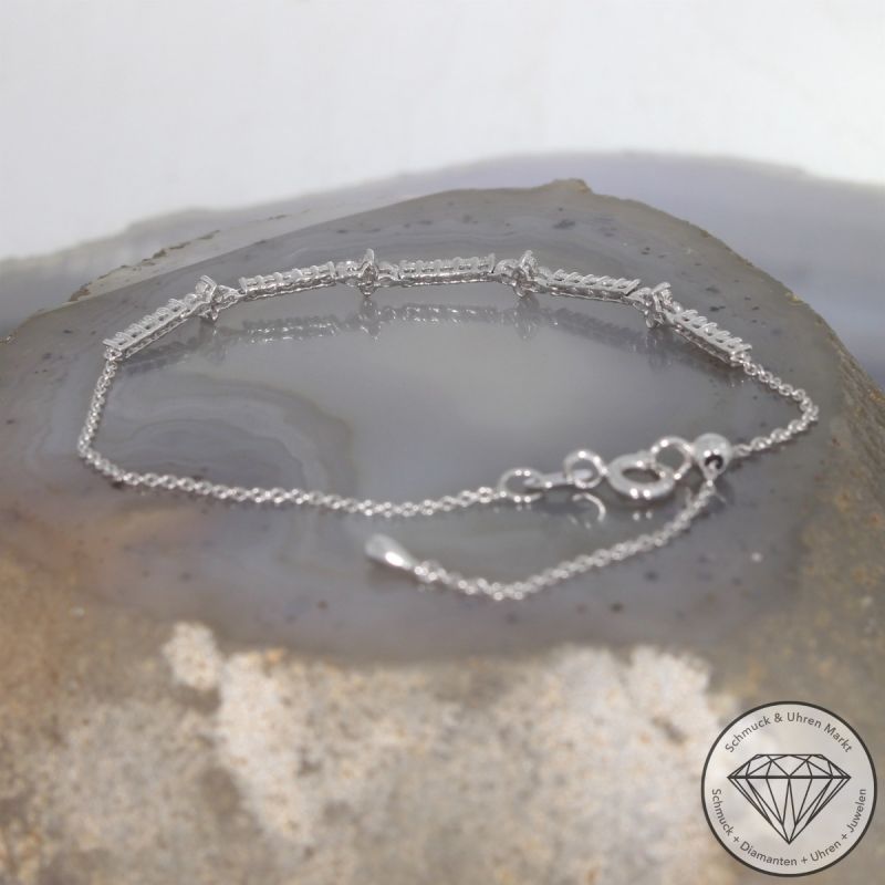 Wert 1990 € Brillant Armband (0,50 carat) in 750er 18 K Weißgold - 103244