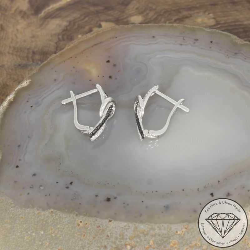 Wert 1690 € Brillant Diamant Ohrringe in 585er 14 K Weißgold - 103324