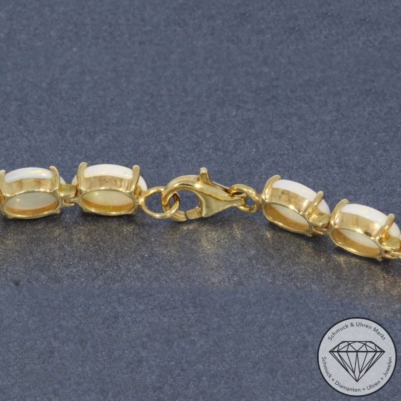 Wert 3950 € Opal Armband in 585er 14 K Gelbgold - 103513