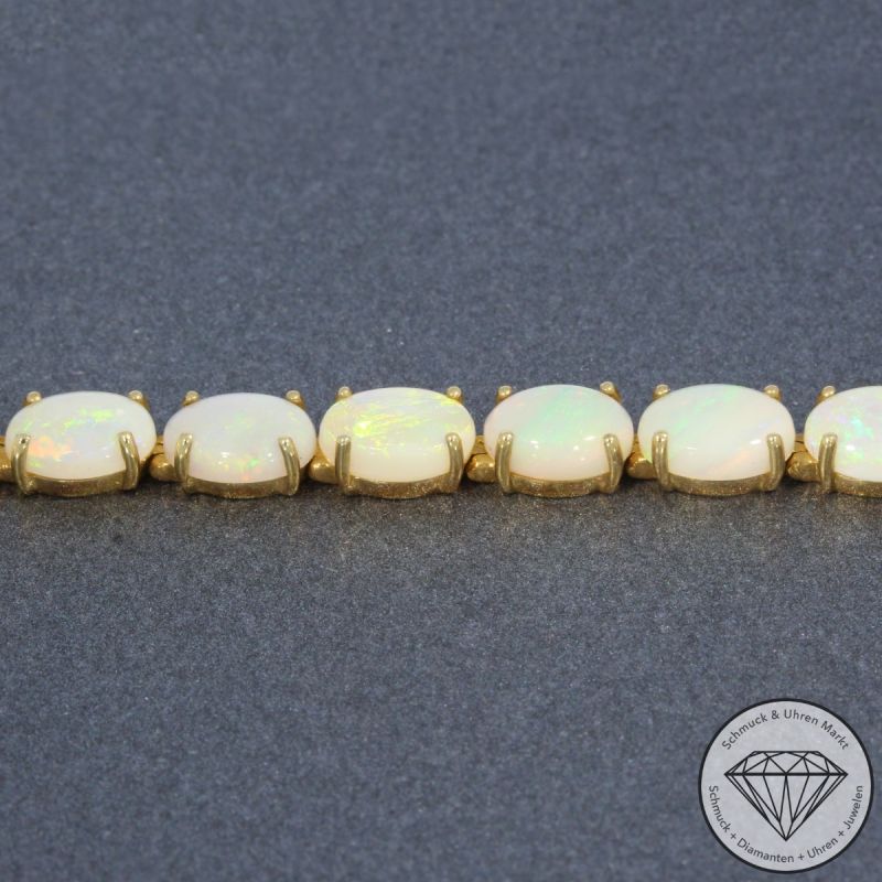Wert 3950 € Opal Armband in 585er 14 K Gelbgold - 103513